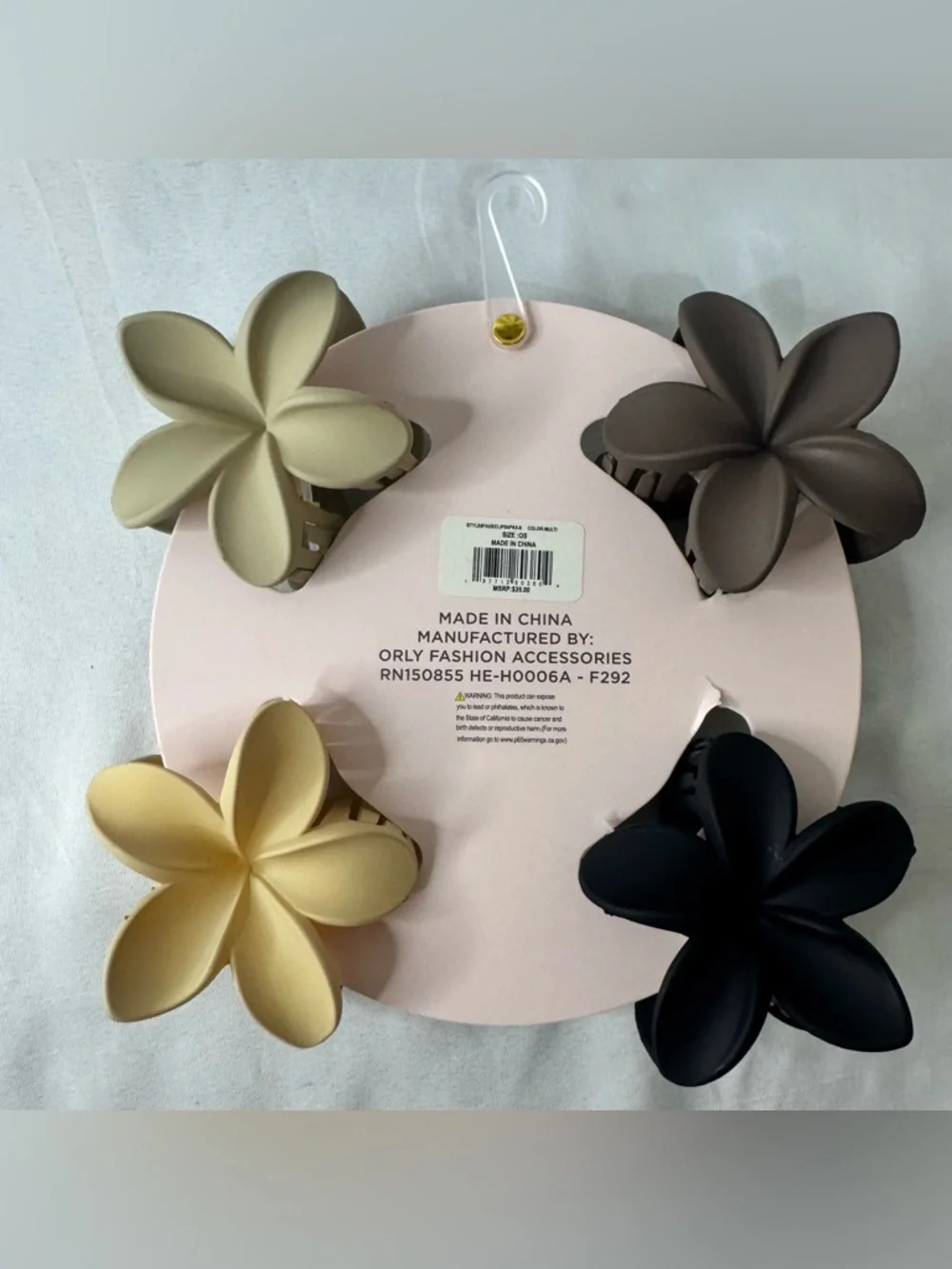 Hair Essentials Flower Shaped Hair Clips